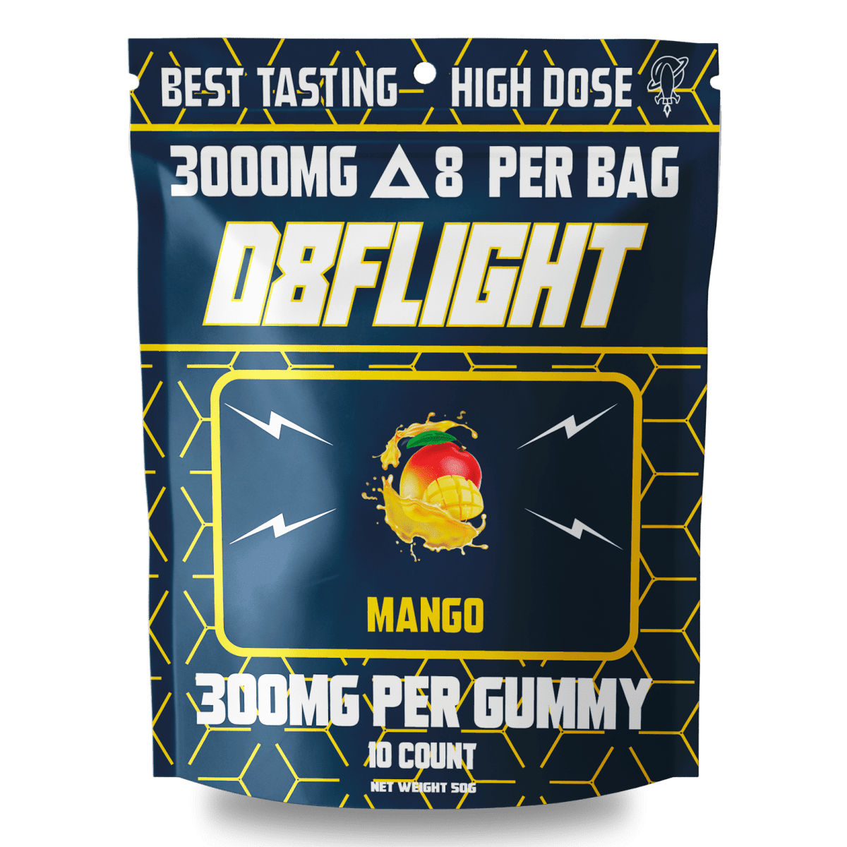 3000MG High Dose Gummies – Mango Flavor